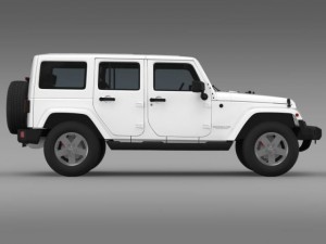 jeep wrangler unlimited sahara eu spec 2011 Modello 3D