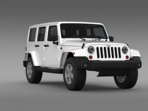 jeep wrangler unlimited sahara eu spec 2011 Modello 3D