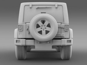 jeep wrangler unlimited sahara eu spec 2011 Modello 3D