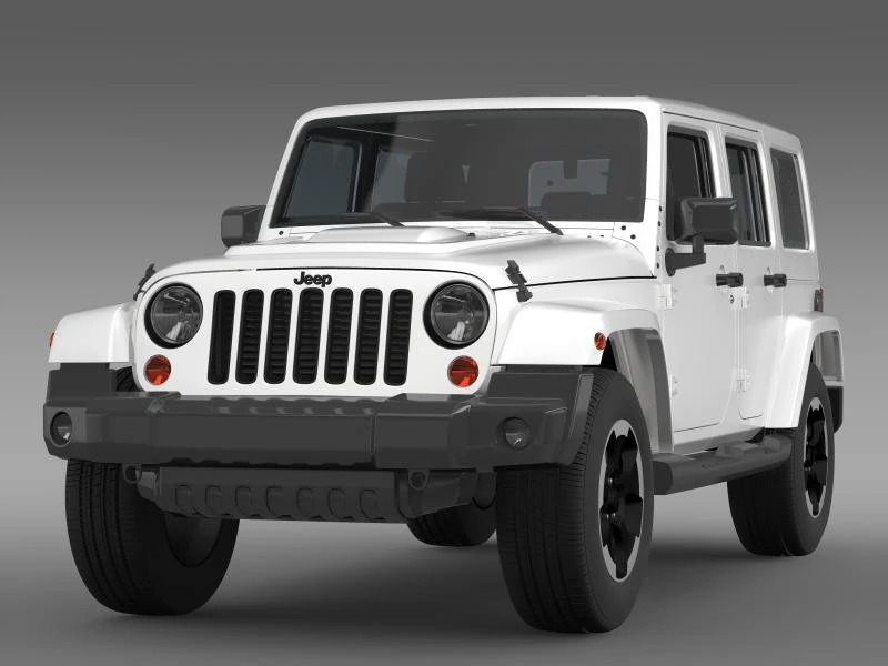 jeep wrangler polar 2014 3D Model .c4d .max .obj .3ds .fbx .stl .blend 