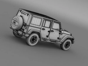 jeep wrangler polar 2014 3D Model