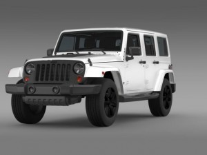 jeep wrangler unlimited altitude 2014 Model 3D