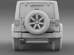 jeep wrangler unlimited altitude 2014 Model 3D