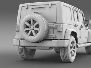 jeep wrangler unlimited altitude 2014 Model 3D