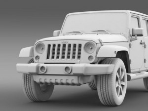 jeep wrangler unlimited altitude 2014 Model 3D