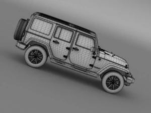 jeep wrangler unlimited altitude 2014 3D Model