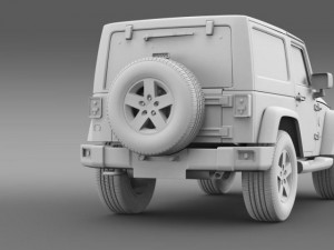 jeep wrangler arctic 2012 Modello 3D