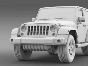 jeep wrangler arctic 2012 Modello 3D