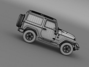 jeep wrangler arctic 2012 Modello 3D