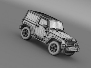 jeep wrangler arctic 2012 Modello 3D
