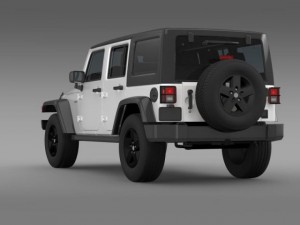 jeep wrangler call of duty black ops 3D Model