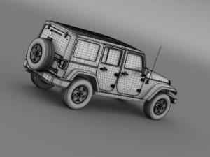jeep wrangler call of duty black ops 3D Model