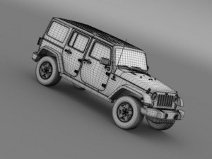 jeep wrangler call of duty black ops 3D Model