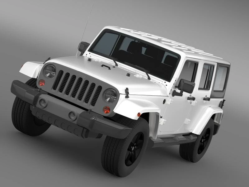 jeep wrangler freedom edition 3D Model .c4d .max .obj .3ds .fbx .stl .blend 
