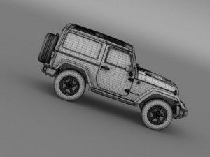 jeep wrangler moab 2012 Modelo 3D
