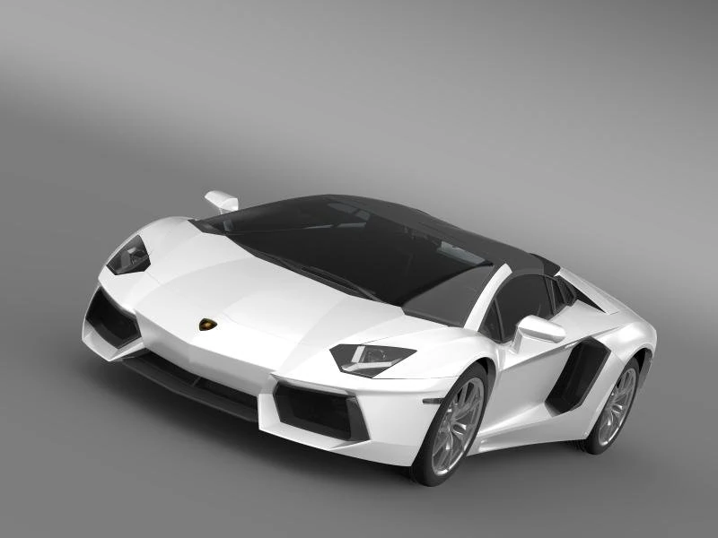 lamborghini aventador lp 700 4 roadster 3D Model .c4d .max .obj .3ds .fbx .stl .blend 