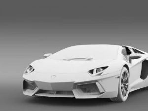 lamborghini aventador lp 700 4 roadster us spec 3D Model
