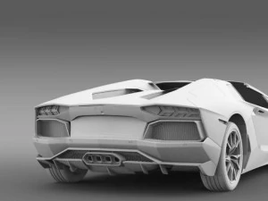 lamborghini aventador lp 700 4 roadster us spec 3D Model