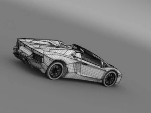 lamborghini aventador lp 700 4 roadster us spec 3D Model