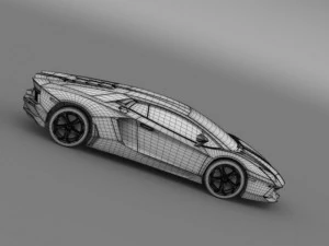 lamborghini aventador lp 700 4 us spec 3D Model