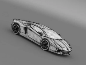 lamborghini aventador lp 700 4 us spec 3D Model