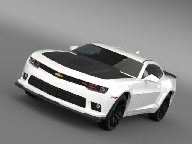 chevrolet camaro 1le 2014 3D Model .c4d .max .obj .3ds .fbx .stl .blend 