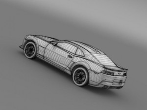 chevrolet camaro 1le 2014 3D Model
