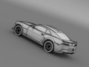 chevrolet camaro 1le 2014 3D Model