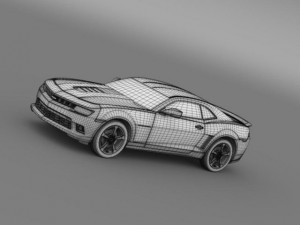 chevrolet camaro coupe eu 3D Model