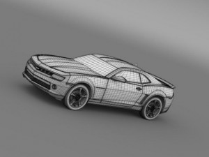 chevrolet camaro rs 2014 3D 模型