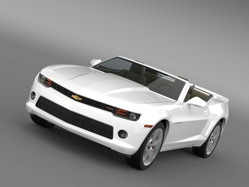 chevrolet camaro rs convertible 2014 3D Model .c4d .max .obj .3ds .fbx .stl .blend 