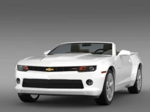 chevrolet camaro rs convertible 2014 3D Model