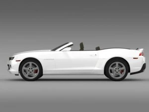 chevrolet camaro rs convertible 2014 3D Model
