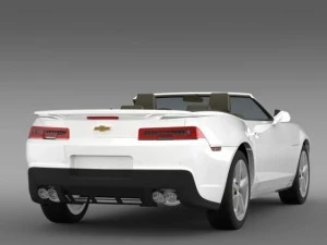 chevrolet camaro rs convertible 2014 3D Model