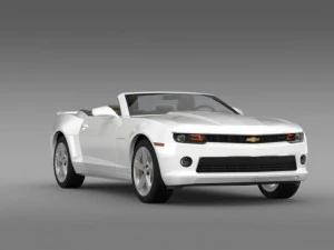 chevrolet camaro rs convertible 2014 3D Model