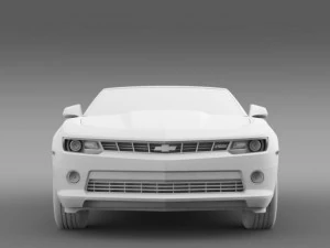 chevrolet camaro rs convertible 2014 3D Model