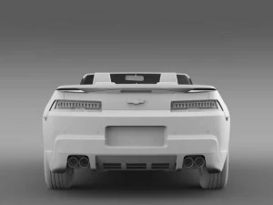 chevrolet camaro rs convertible 2014 3D Model