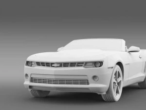 chevrolet camaro rs convertible 2014 3D Model
