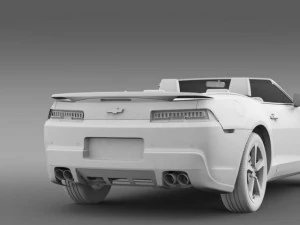 chevrolet camaro rs convertible 2014 3D Model