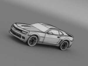 chevrolet camaro ss 2014 3D Модель