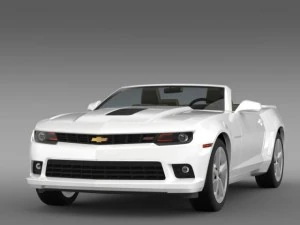 chevrolet camaro ss convertible 2014 3D Model