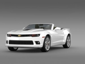 chevrolet camaro ss convertible 2014 3D 模型