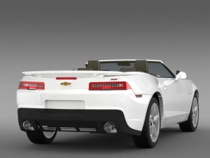 chevrolet camaro ss convertible 2014 3D 模型