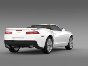 chevrolet camaro ss convertible 2014 3D 模型