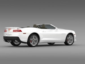 chevrolet camaro ss convertible 2014 3D 模型