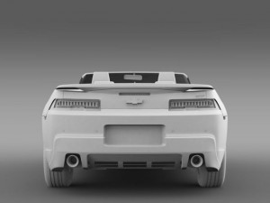chevrolet camaro ss convertible 2014 3D 模型