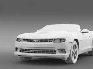 chevrolet camaro ss convertible 2014 3D Model