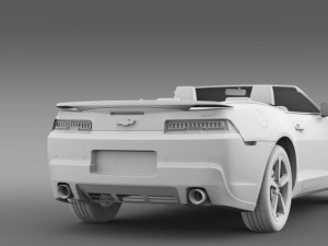 chevrolet camaro ss convertible 2014 3D 模型