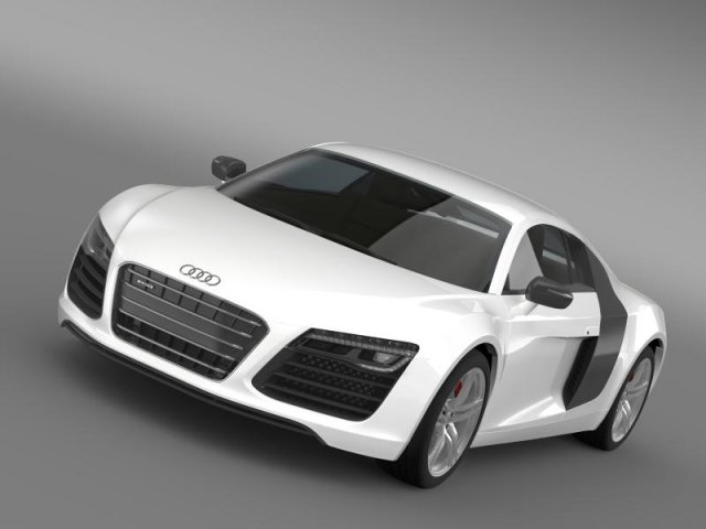audi r8 2013 Modello 3D .c4d .max .obj .3ds .fbx .stl .blend 