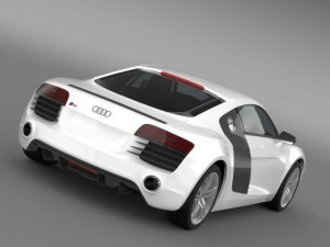 audi r8 2013 Modello 3D